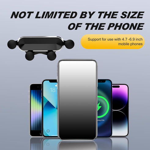 lekiliky Air Vent Cell Phone Holder, Anti-Shake and Anti-Slip, Shock-absorbing & Noise-reducing Navigation Vent Mount