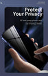 Anti-spy Screen Case for iPhone 12 Pro Max, Lock + Magnetic Adsorption, 360 Full Body Protective Cover, Red