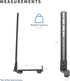 VIVO 33 lbs Mount-SPSB5 Steel Soundbar Bracket Speaker Mount with Non-Slip Base, Above or Below Wall Mounted TV, Fits