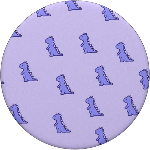 Funny & Cute Purple Dinosaur TRex in Purple for Women & Girl PopSockets Standard PopGrip