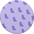 Funny & Cute Purple Dinosaur TRex in Purple for Women & Girl PopSockets Standard PopGrip