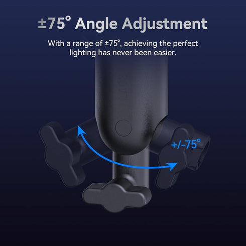 ULANZI LA03 1/4" Light Stand Mount Adapter, Screw Portable Handheld Grip Quick Adjustment for COB Video Light, DSLR