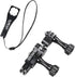 SUREWO Dual Rotating Extension Arm Mount for GoPro Hero 13 12 11 10 9 8 7 6 5 Black, DJI Osmo Action 2, AKASO, Campark