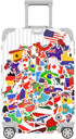 Vinyl National Flag Map Stickers, 50 Pcs Country Flag Decals for Laptop, Car, Suitcase, Water Bottle