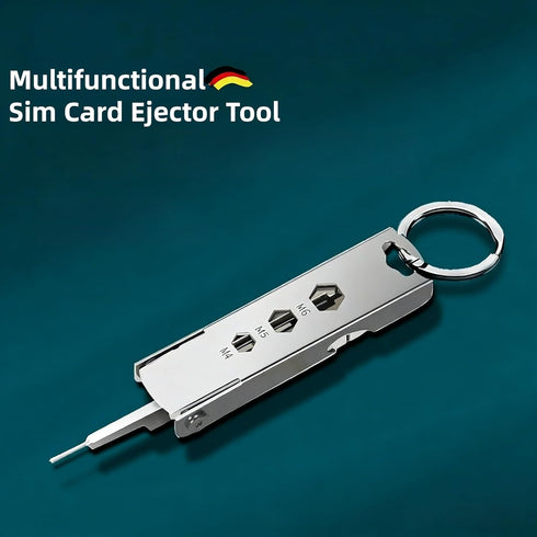 YePeiJun 7 1 Multifunctional Sim Card Ejector Tool in Pocket Tool with Sim Card Pin Nail File Screwdriver Knife Bottle