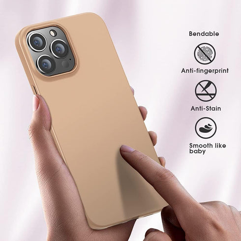 X-level Slim Fit Case for iPhone 13 Pro Max, Ultra-Thin Guardian Series, Soft TPU Matte Finish, Gold