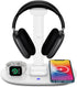 Headphone Stand with 4 in 1 Wireless Charger - Headset Holder & Station Dock for Apple Watch, AirPods Max/Pro/2/iPhone