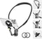 4 in 1 Magnetic Neck Phone Holder, POV/Vlog Neck Mount for Recording with Chest Strap/Phone Clip, Selfie Mount for
