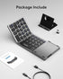 Samsers Multi-Device Foldable Bluetooth Keyboard with Touchpad, Portable Ultra Slim for Android Windows iOS