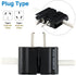ROAD WARRIOR Universal Travel Plug Adapter Europe/UK/Australia/USA/India/China Compact Black