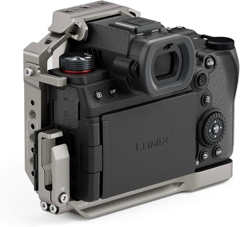 Tilta Half Camera Cage Compatible with Panasonic S5 II/IIX/G8 II, Titanium Gray, Mount Accessories via NATO Rail
