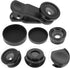TEHAUX 1set Phone Camera Lens Macro Wide Angle Fisheye Lens Kit for Mobile Photography and Attachments Easy to Install