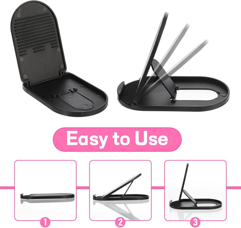 Apojgitn 6PCS Travel(6 Foldable Phone Stand - Colorful Desk Office Cell Phone Holder, Mobile Tablet Holder for Airplane