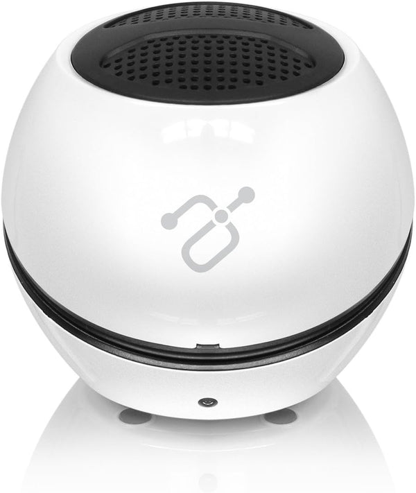 Aluratek BUMP Bluetooth Portable Wireless Mini Speaker with Built-in Mic, White