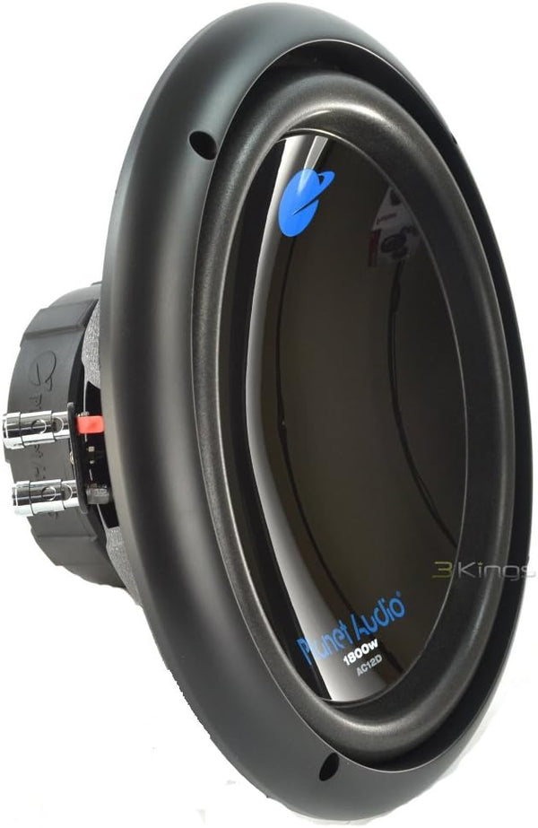 Planet Audio AC12D 12 Inch Car Subwoofer - 1800 Watts Max, Dual 4 Ohm Voice Coil, Sold Individually