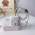 3D Cute Cartoon Charger Protector Case - Compatible for Apple 20W USB-C Power Adapter and Lightning Cable (White Dog)