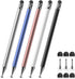 Stylus (5 Pcs), 2-in-1 Stylus Pen for Touch Screen, High Precision and Sensitivity, Suitable for iPhone/iPad/Android