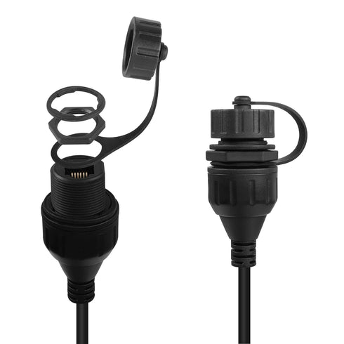 QIANRENON RJ11/RJ12 6P6C Waterproof Connector, CAT3 RJ12 Male to Female Outdoor Telephone Line Socket, IP67 Waterproof,