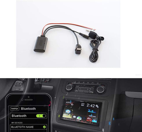 YuYue Bluetooth 5.0 Module, 11 Pin IP-Bus Plug AUX Adapter for Pioneer DEH-P88RS Audio Music Receiver