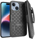 Shop Apple iPhone 15 Case - Black Slim Cover with Kickstand & Belt Clip Holster for iPhone 15.