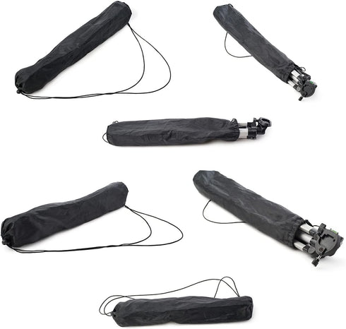 PATIKIL 21" Long Monopod Carrying Case Bag, Portable Nylon Carry Bag with Shoulder Strap for Camera Monopod, Black