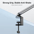 Phone Holder for Desk with Strong Magnetic Design, Tablet Stand Holder with Long Arm, 360° Freely Adjustable Rotation
