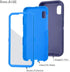 Galaxy A10E Case with Built-in Screen Protector, Tri-Layer Heavy Duty Full-Body Shock Absorption Cover (Navy)