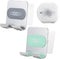 2 PCS Portable Shower Phone Holder, Wall Mount for Smooth Surfaces, Adjustable Stand with Adhesive Pads for Bathroom