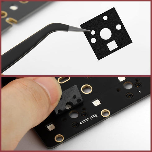 YIMAGUJRX RUNJRX EVA Keyboard Switch Pads, 0.5mm Keyboard PCB Foam for 61/64/87/100/104/108 Hot Swap Keyboards 120Pcs
