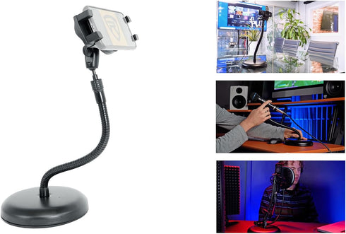 Rockville iStand 9 Webcam Stand Gooseneck Web Cam Camera Stand w/Tablet Mount