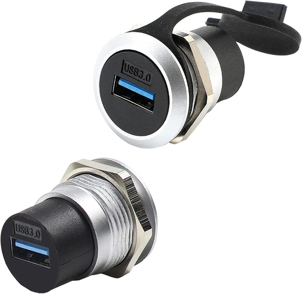 PENGLIN 2Pack USB 3.0 Panel Mount Coupler - Female to Female Bulkhead Extension Adapter