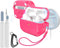 MATEKXY AirPods Pro Case with Cleaner Kit, Shockproof Cover with Lanyard & Keychain, Compatible with MagSafe - Pink