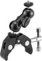 WANBY Double Ballhead Magic Arm Camera Clamp Mount Monitor Mount Bracket with Super
