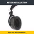Replacement Ear Pads Compatible with Corsair HS50/Pro HS60/Pro HS70/Pro Stereo Gaming Headset, Protein Leather with