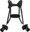 Quick Release Dual Camera Harness with Safety Tether, Adjustable Length for 2 Cameras, DSLR SLR Strap