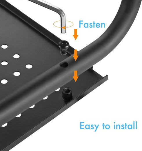 HUANUO Laptop Stand Riser for Desk, Desktop Computer Stand Organizer with Vented Metal, Laptop Shelf for PC, Printer