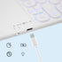 Universal Slim Portable Keyboard, Wireless Bluetooth Backlit Keyboard, Rechargeable with Touchpad, Compatible with