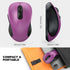 WisFox 2.4G 3 6 Wireless Mouse for Laptop, Ergonomic Computer Mouse with USB Receiver and Type-C Adapter, Adjustable