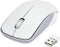 MCSaite 2.4G Slim Wireless Mouse with Nano Receiver (White)