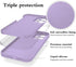 Redmi Note 12 Pro Plus Case - Dark Green Silicone, Soft Touch, Shockproof, Thin Cover (Purple) for Xiaomi Redmi Note 12