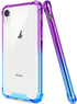 SALAWAT iPhone Xr Case, Clear Slim Anti Scratch Protective Cover with Reinforced Corners - Shockproof TPU Bumper, Blue
