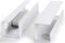 Large Capacity Cable Management Tray 2 Pack, Under Desk Cable Tray (2xL15.7in), PVC Cord Management Ideas, Desk Cable