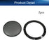 Heyiarbeit 2Pcs 6.5" Speaker Grill Cover, Round Metal Mesh Speaker Grills Guard Protector, Decorative Circle Black