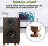 4Pcs Speaker Spikes Stands HiFi Speaker Isolation Stand Cone Shockproof Base Pad Speaker Feet with Non-Slip Rubber Rings for Audio,Speakers,Subwoofers,Turntable DAC Feet Pad. (24mmx23mm, Gold)