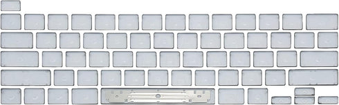 Willhom Keyboard Key Caps, Full Set of US Replacement for MacBook Pro Retina 16" 2019 (A2141), 13" 2020 (A2289, A2251)