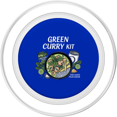Cultural Food Kits for Asian Food Cultures T-Shirt Green Curry Kit Food Thai Meal Ingredients PopSockets PopGrip
