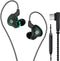 YINYOO KBEAR KS2 USB C Earbuds Headphones, Hybrid 1BA 1DD Wired Earbuds with Detachable Cable (Green)