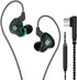 YINYOO KBEAR KS2 USB C Earbuds Headphones, Hybrid 1BA 1DD Wired Earbuds with Detachable Cable (Green)