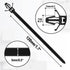 50 Pcs Black Nylon Push Mount Cable Zip Tie,120mm / 4.7Inch Arrow Push Mount Cable Ties, Multi-Purpose Self-locking Wire Wrap Strap by Piutouyar