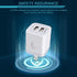 ?5Pcs? USB Plug, Wall Charger Fast Charging Block, Power Adapter Cube 2 Port Charge Travel Brick for iPhone 14 13 12 SE